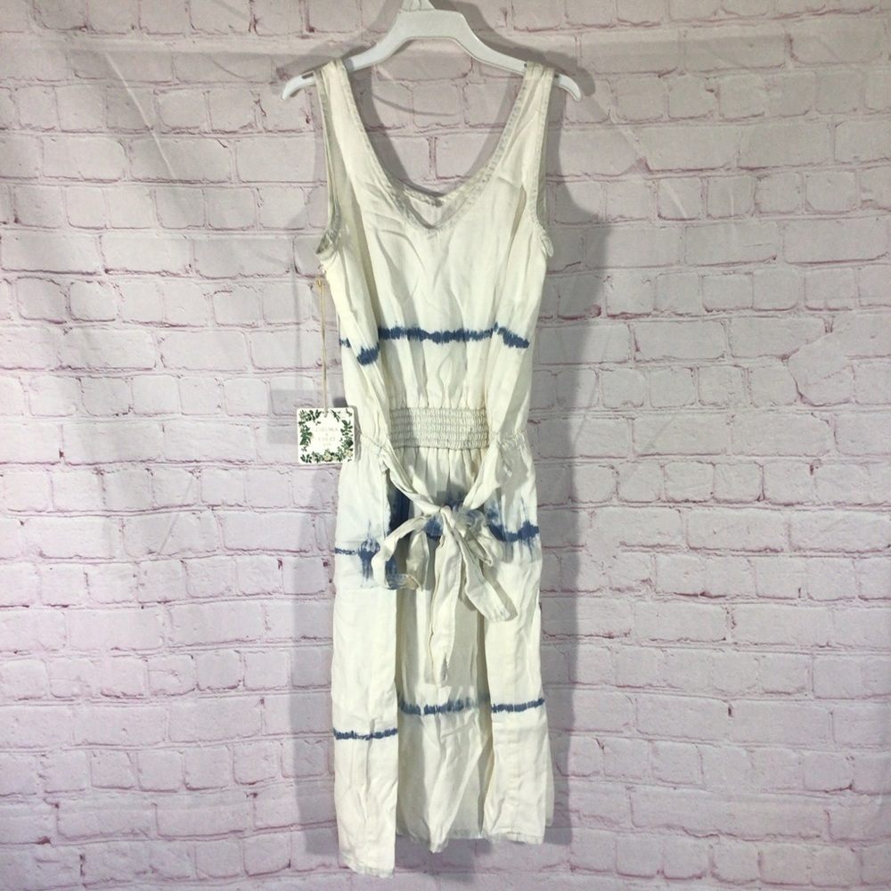 Chelsea & Violet Girls Blue and White Tie Dye Dress - Size 12 - Picture 4 of 10